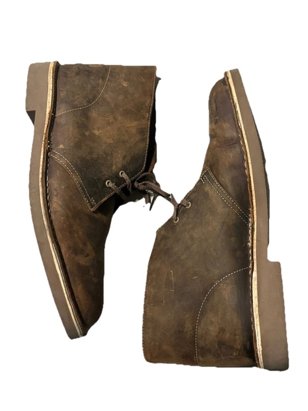 Clarks Bushacre Chukka Desert Boots Mens US 13 M Brown Leather Ankle Outdoor